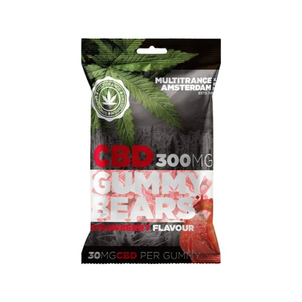 Strawberry Flavoured CBD Gummy Bears (300mg)