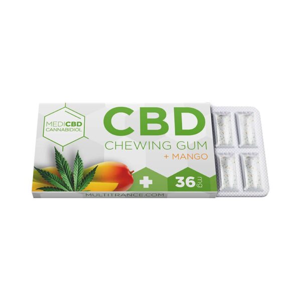 MediCBD Mango CBD Chewing Gum (36mg CBD)