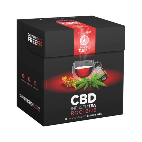 Rooibos Tea 7.5mg CBD (Box of 20 Pyramid Teabags)