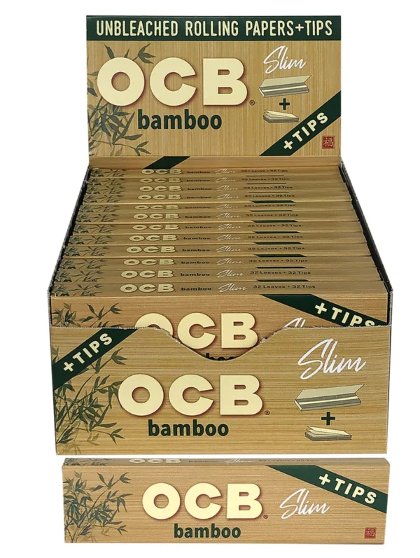 Ocb Bamboo Kingsize Rolling Papers + Tips