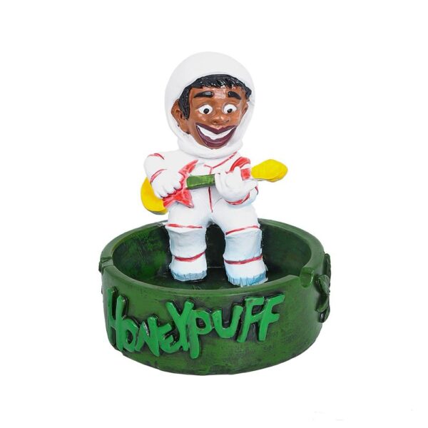 White Alien Ashtray With Guitar
