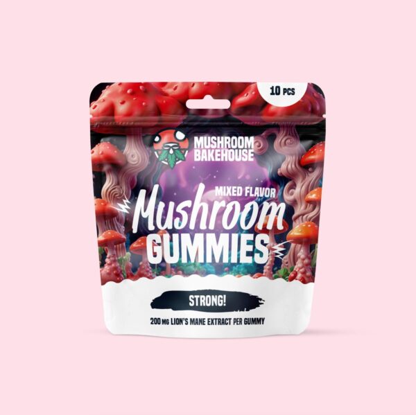 Mixed Flavour Mushroom Gummies (10 Pcs)
