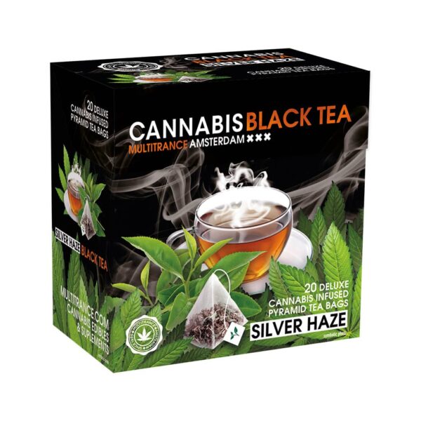 Cannabis Silver HaZe Black Tea (Box of 20 Pyramid Teabags)