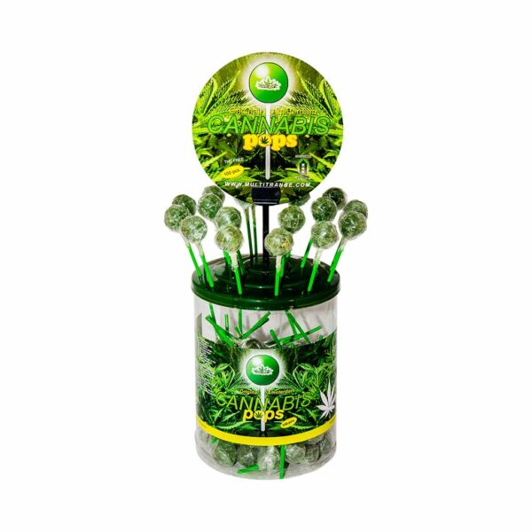 Cannabis Pops – Display Container (100 Lollies)Haze