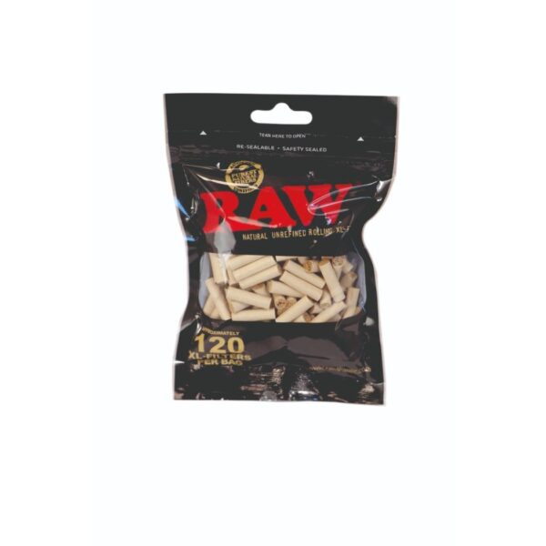 RAW BLACK FILTERS XL 6 x 20mm - 120 per bag