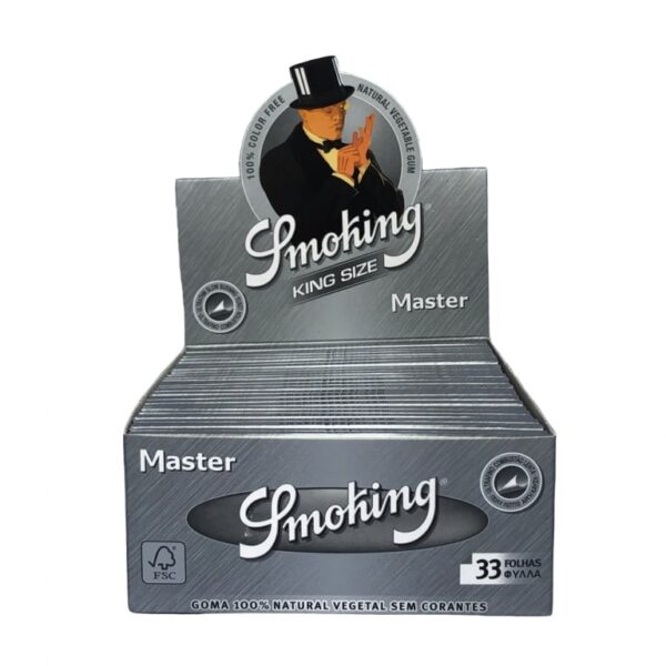 Smoking Brand Master Silver King Size Extra Slim Rolling Papers