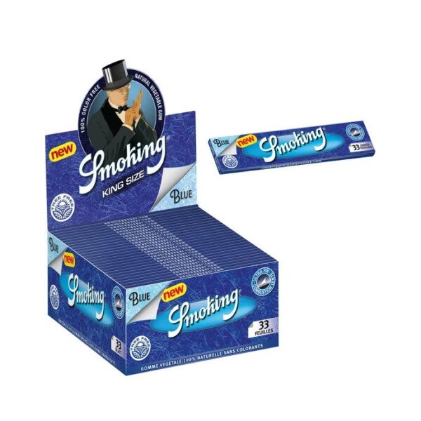 Smoking Rolling Papers King Size Slim Ultra Thin Blue x50pcs