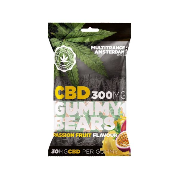 Multitrance 300mg CBD Gummy Bears – Passionfruit