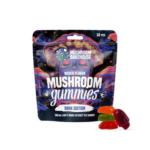 Mixed Flavour Mushroom Gummies. Dark Edition (10 Pcs)