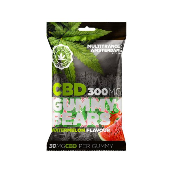 Multitrance 300mg CBD Gummy Bears – Watermelon